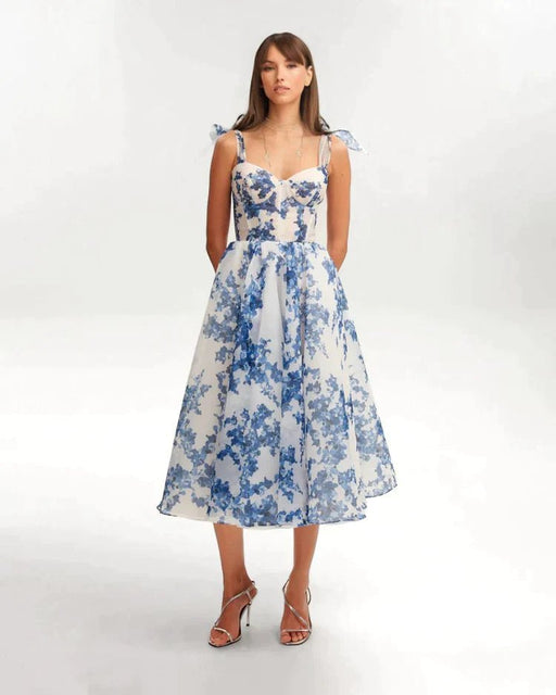 Robe midi Fleur de Minuit - Innova